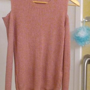 A gorgeous pink a little sparkly sweater